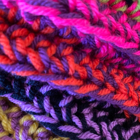 Colorful Crochet Chunky Beanie - Picture 9 of 9